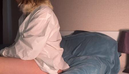 She brought herself to orgasm with the help of a dildo