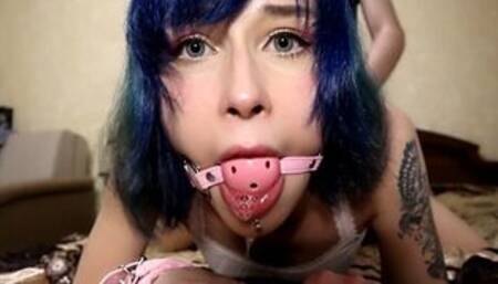 Bound bitch fucked doggystyle | Gag, Handcuffed, Orgasm