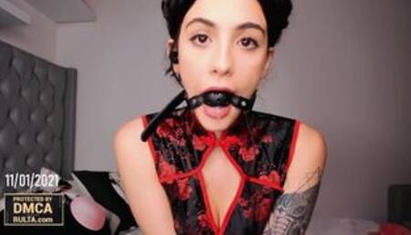 Gia_Baker Gag Ball Teasing