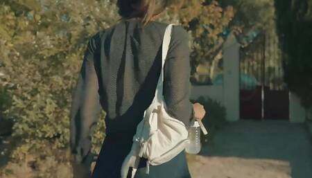 Risky Public Nudity In City Center - DaringKiara Exhibisionist Naked in Busy Public Center Masturbating in Bus Stop