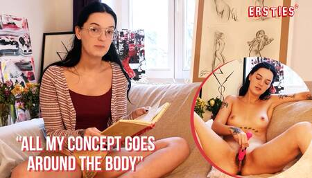 Ersties - Pinko Reads Her Poetry To You Before Masturbating With a Toy