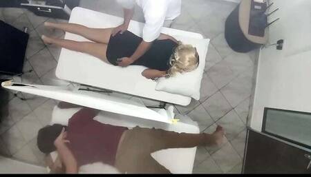 Amateur Massage Encounter: Latina Wife Gets Fucked Next to Her Husband