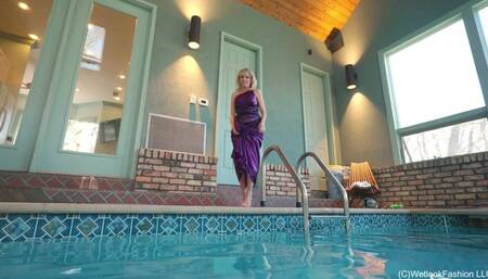 Angel Can't Wait to Get Her Dress Soaked