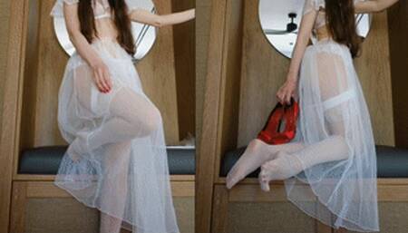 Marry Me! Your Bride In La Perla Stockings And Lingerie