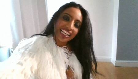 Cream Pie Your Step Mommy in her White Fur Coat