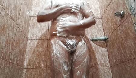 Cold shower that ended in 12 jets of semen