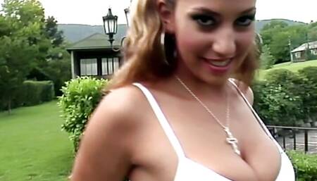 Outdoor Facial & Fuck with Sylvia Diamond Hungarian Gipsy Pussy & Frank POV Natural Tits Pussy