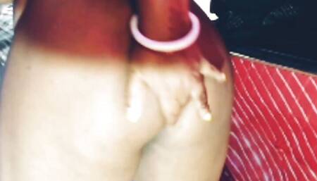 Sexy village girl takes off her clothes and does ass hole fingering by fingering her pussy.