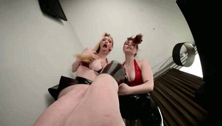 Goddess Charlie and Brookyln worship POV - MP4