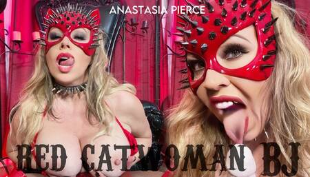 Red Catwoman Blow Job, Pov cosplay femdom sex game with Anastasia Pierce