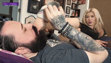 Ukrainian Beauty Anna Kovachenko Nude Toes Foot Smelling Handjob