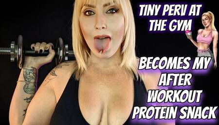 Tiny Perv At The Gym Becomes My After Workout Protein Snack