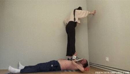 2291 Socks trampling with Jina