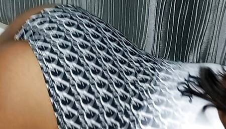 Video: Acting teen Schoolgirl gets to do exercises in different positions and it makes her want to touch herself and show her pussy and her tits.