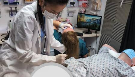 Two Nurses Dominate One Patient