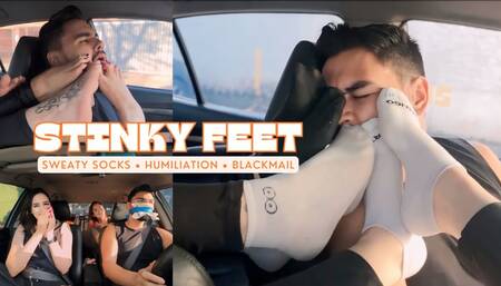 We made the new gym trainer smell our smelly socks while we drove (EN-1080)