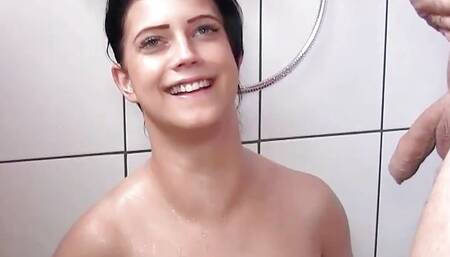 German 18 teen pissed off for the first time and then inseminated