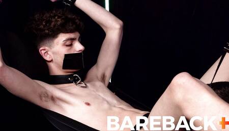 BoundTwinks Gagged sub Zayne Bright gets toyed with in sex dungeon