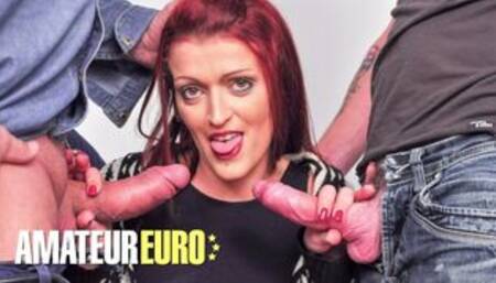 Extreme Double Pussy Penetration For French Lady Lola Candy