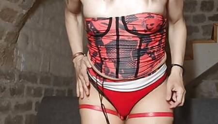 Camelia dance fun in a gothicy-like room