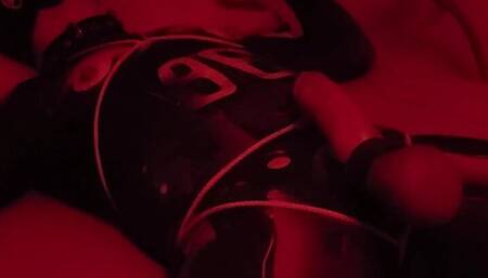 Puppy alone in his Bed wank and Cum