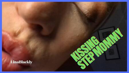 Sneaky Step-Mommy Kiss Turns Passionate