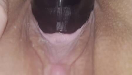 Fuck machine making my pussy juicy