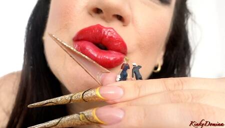 Giantess Kinkydomina Tantalizes You with Her Stiletto Nails