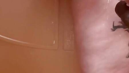 BBC Dildo Shower Fuck