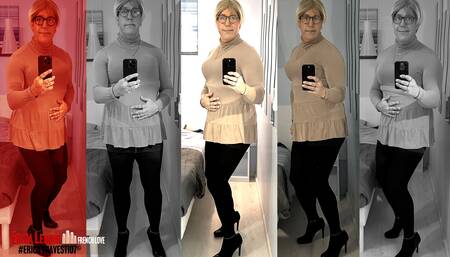 My new black pumps with 12 centimeter heels