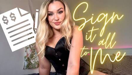 Sign Your Life Away To Goddess - Findom Ruin Debt fantasy - Financial Domination