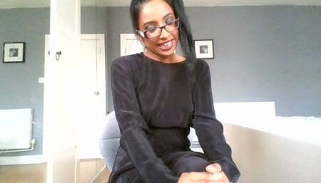 Prissy Intern Swallows Your Cum