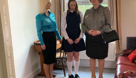 Matilda's Step-Mum takes her to Headmistress Sam Johnson