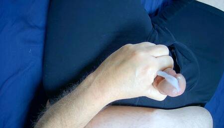 Another View Of My Jerking My Smooth Cock