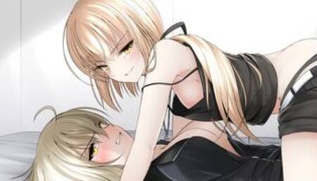 Jeanne Alter and Saber Alter Fight for your Dick (Hentai JOI) (F/GO, Femdom, CBT)