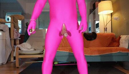 Dance in Catsuit and Cumshoot