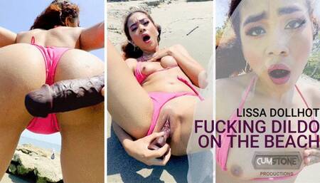FUCKING DILDO ON THE BEACH
