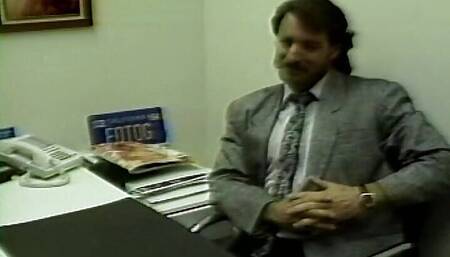 Office secretary fuck on her table after job