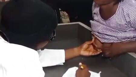 Big ass Midwife fucked by Doctor Kennedy in the office