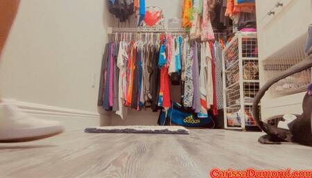 Carissa masturbating in the closet while everyone snoozes