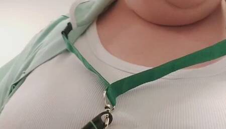 Stuffing my face at work