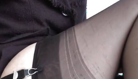 Sniff My Nylon Feet with Great Pleasure and Cum on Nylon Feet