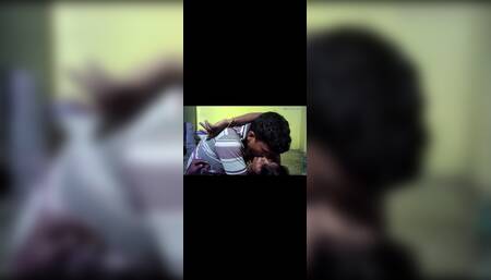 Indian village house wife and Housband hot sexy kissing ass