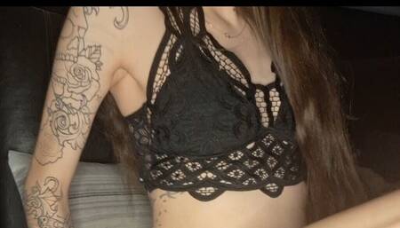 Sexy Native in Lingere with Her Toys