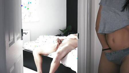 Naughty Stepdaughter Ep. 22 Pt.1 - Caught Watching Stepdad Masturbate