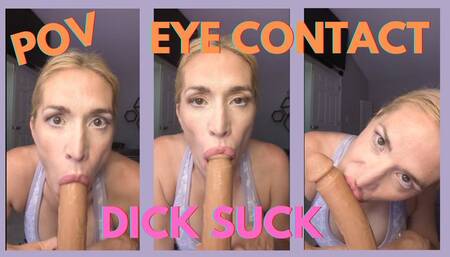 POV Dick Suck - Eye Contact Vertical 4k