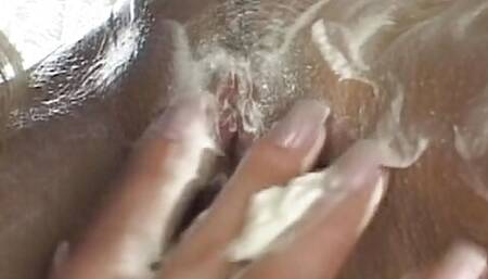 Irresistible lesbian chicks shaving and pleasing each other