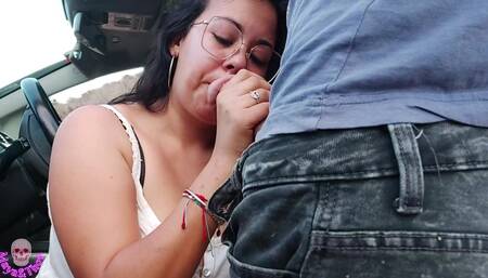 I Ask a Stranger if I Suck Him and He Cums on My Face