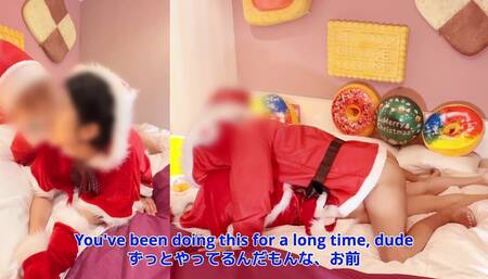 #236 Erotic Santa Panting with an Adult Toy. Special Creampie Gift for Christmas! Dirty Talk Cosplay