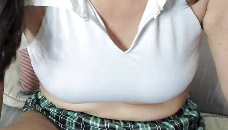 NAUGHTY STEP-SISTER GIVES YOU JOI AND TEASES YOU AND THEN RUINS YOUR ORGASM